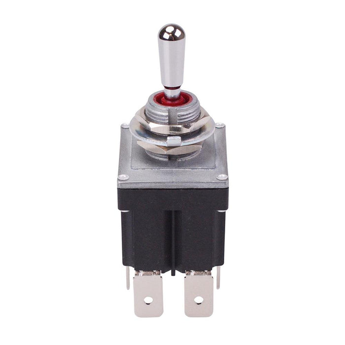 On-Off-(On) Momentary Sealed 12mm Toggle Switch DPDT 12A IP68