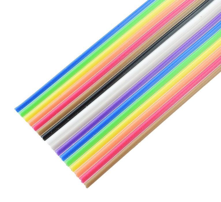 16-Way Coloured Ribbon Cable 28AWG (price per metre)