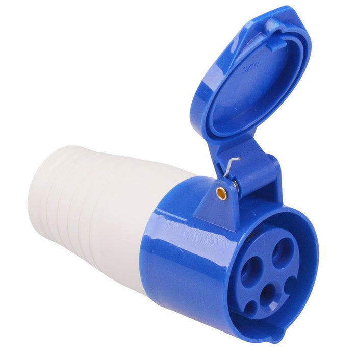 Blue 16A 230V 2P+E Industrial Socket IP44