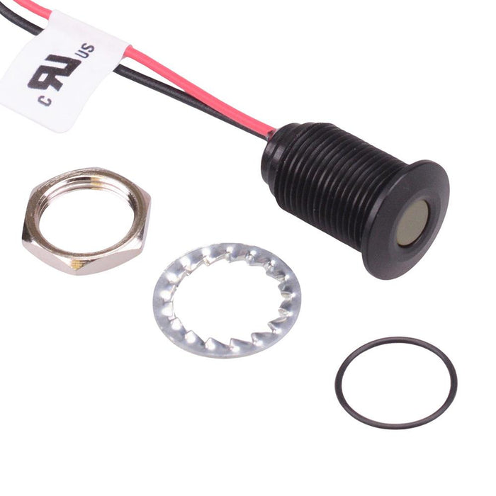 Q10F5ANXXY24E Yellow 10mm 24VDC LED Panel Indicator IP67 APEM