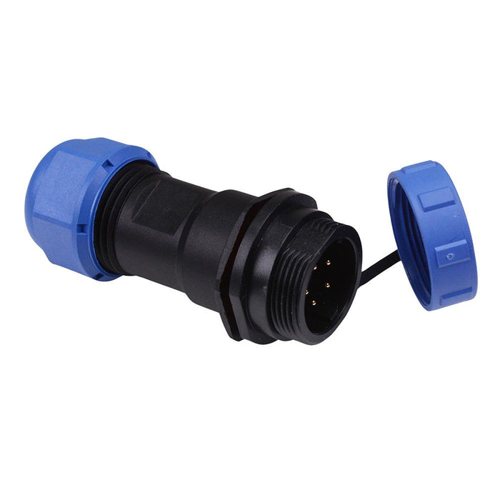 5 Pin Waterproof W17 Male Socket Cable Connector IP68 5A