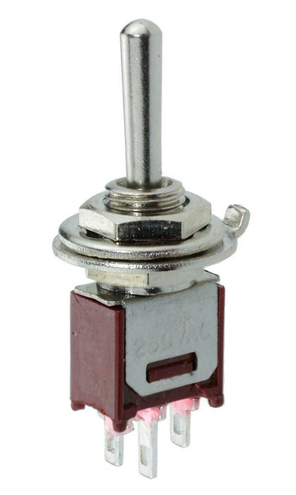 Subminiature On-Off-On Toggle Switch 1.5A