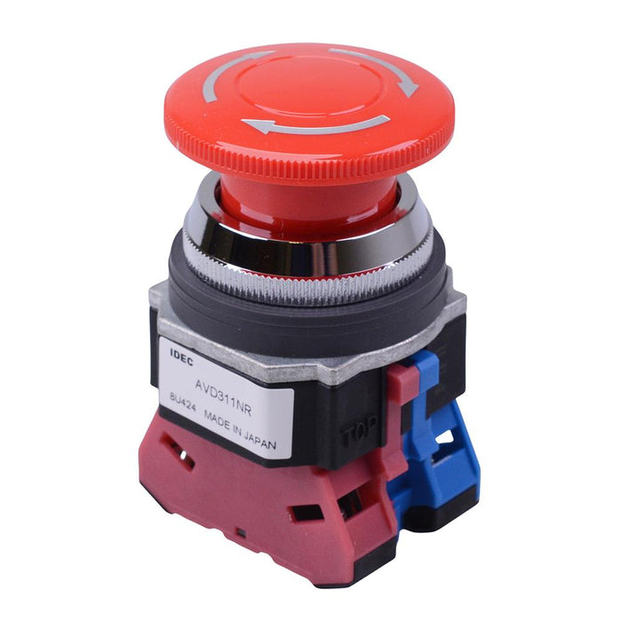 AVD311NUR 30mm Emergency Stop Switch 40mm Mushroom 1NO-1NC IDEC