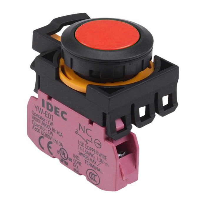 CW1B-M1E01R Red Momentary Push Button Switch 1NC IP65 IDEC