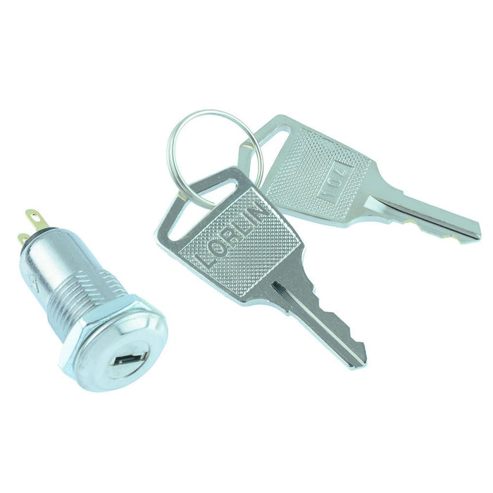 SKL-12-B-S-2 Off-On Keylock Key Switch SPST 500mA 12V