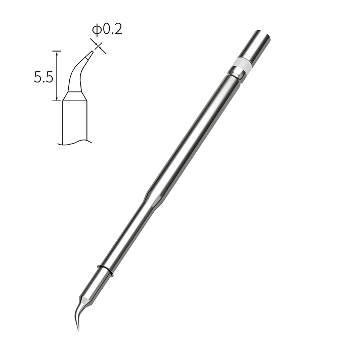 T210-0.2IS 0.2mm Bent Conical Soldering Iron Tip ATTEN
