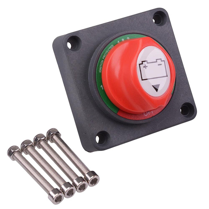 Changeover 4 Position Panel Mount Battery Isolator Switch 275A 12-48VDC
