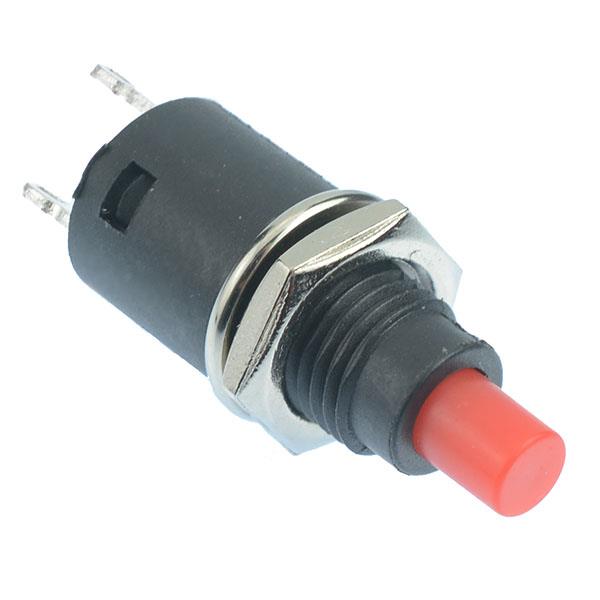 Red Off-(On) Miniature Momentary 7mm Push Button Switch SPST
