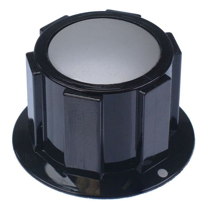 Satin Cap Black with Marker Dot Knob 6.35mm Set Screw K1C FC1616