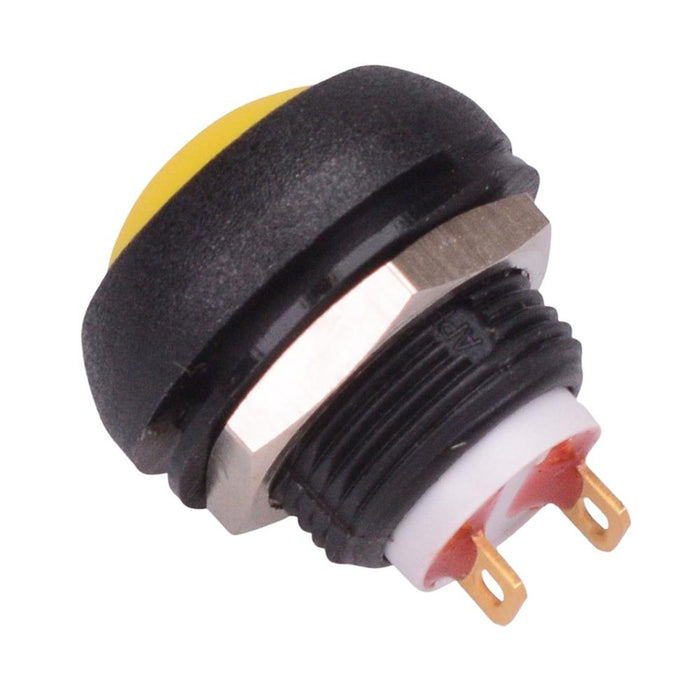ISR3SAD500 Yellow Momentary 12mm Push Button Switch SPST IP67 APEM