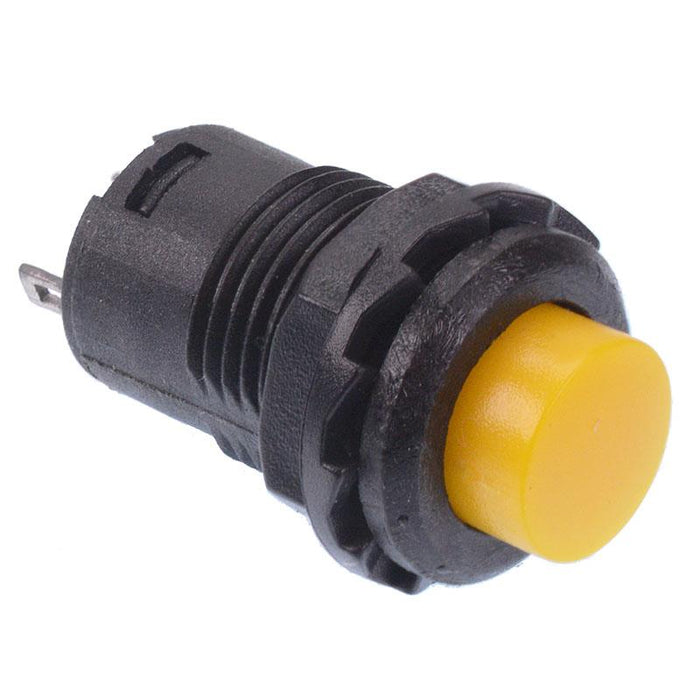 Yellow Off(On) Momentary Round 12mm Switch SPST