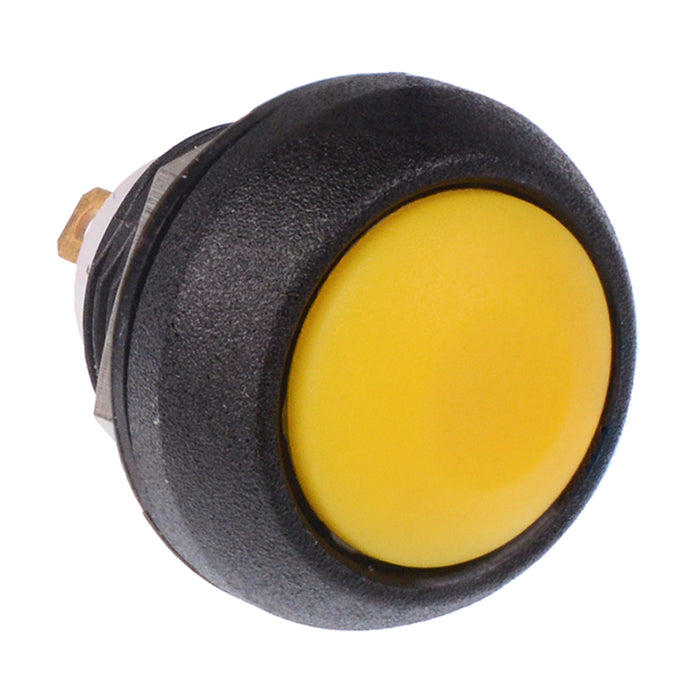 ISR3SAD500160 APEM Yellow Momentary 12mm Push Button SPST IP67