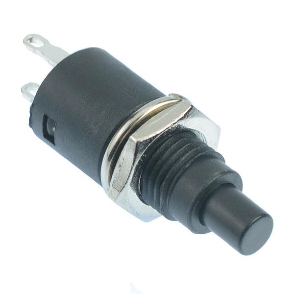 Black Off-(On) Miniature Momentary 7mm Push Button Switch SPST