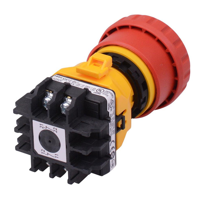 XW1E-BV402M-R 22mm Emergency Stop Switch 40mm Mushroom 2NC IDEC