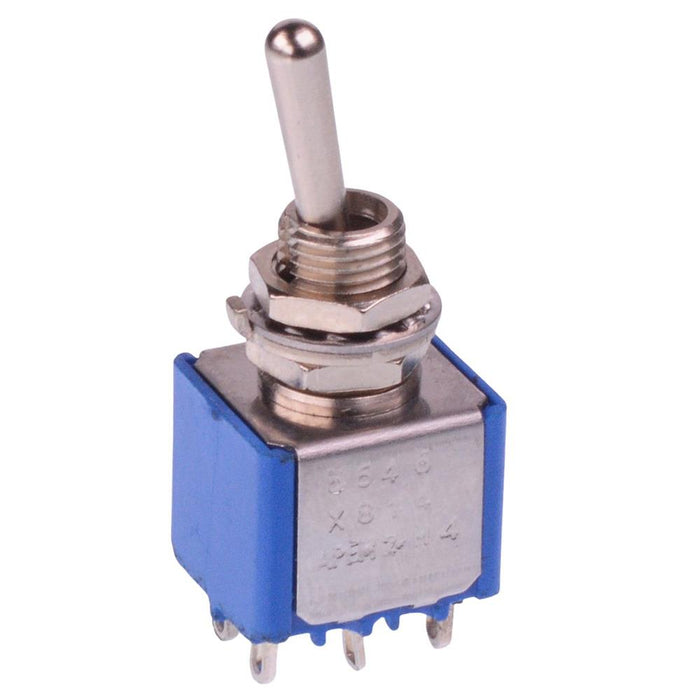 5646AX814 APEM On-On 6.35mm Miniature Toggle Switch DPDT 4A 30VDC