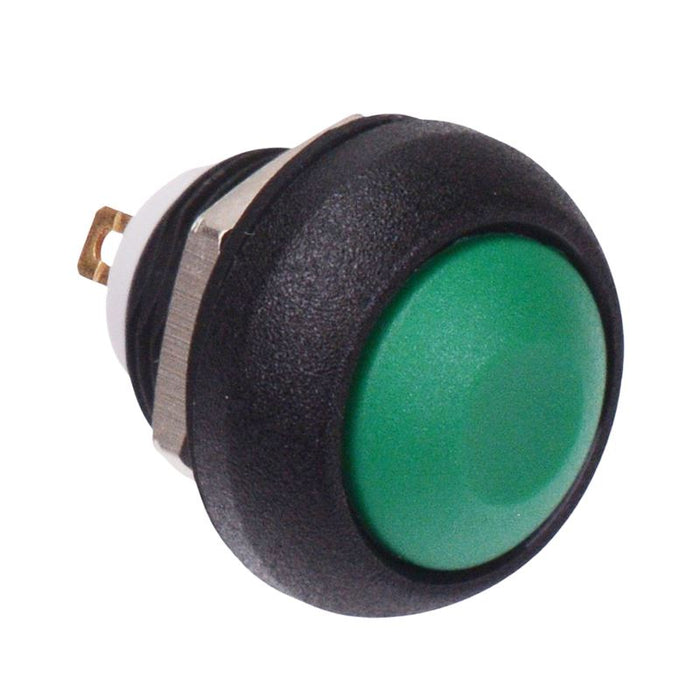 ISR3SAD300160 APEM Green Momentary 12mm Push Button SPST IP67