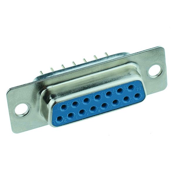 15-Way Female PCB D Socket Connector