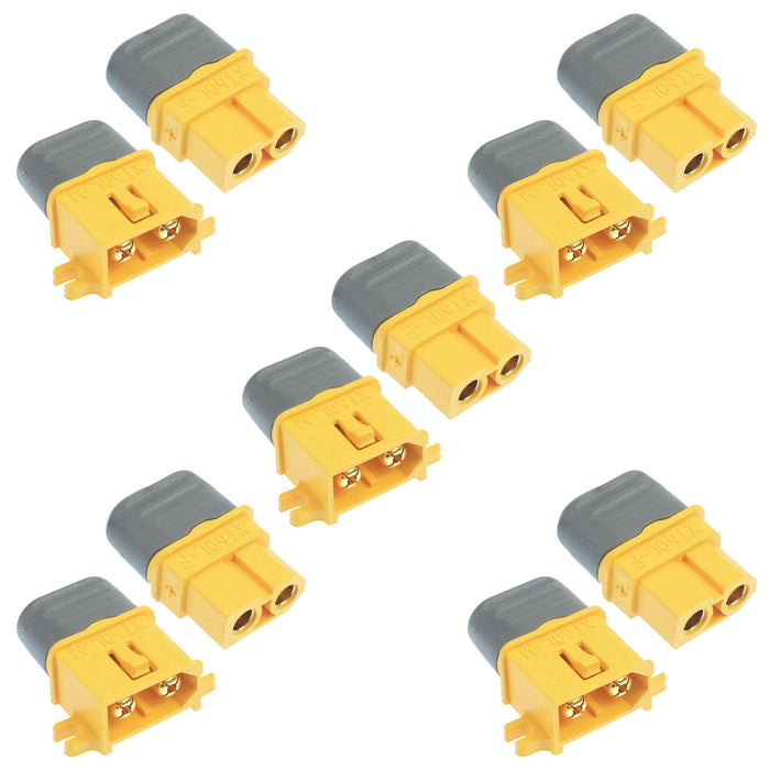 5 Pairs Male + Female XT60L Gold Plated Connector 30A Amass