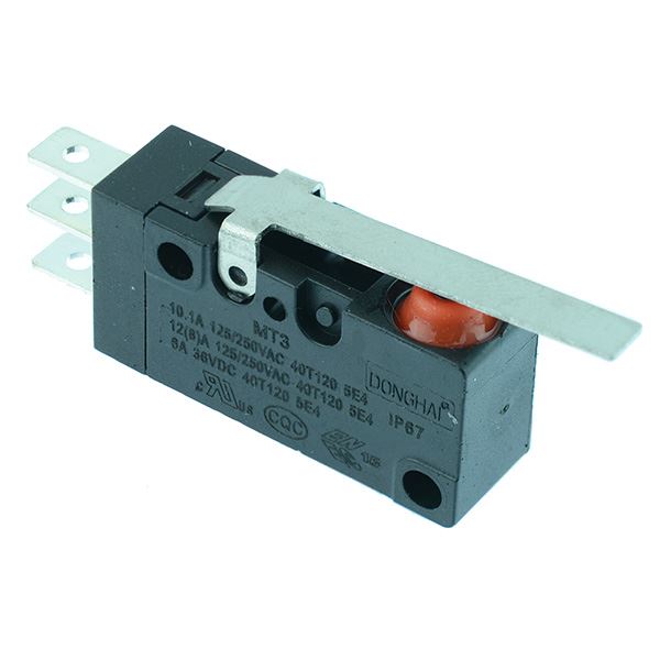 30mm Lever Waterproof Microswitch SPDT 10A IP67