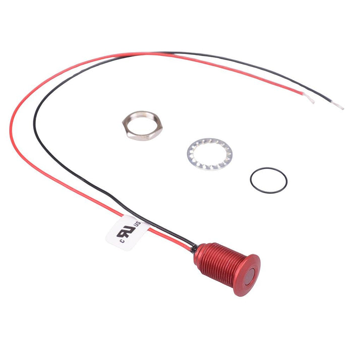Q10F5ARXXHR24E Hyper Bright Red 10mm 24VDC LED Panel Indicator IP67 APEM