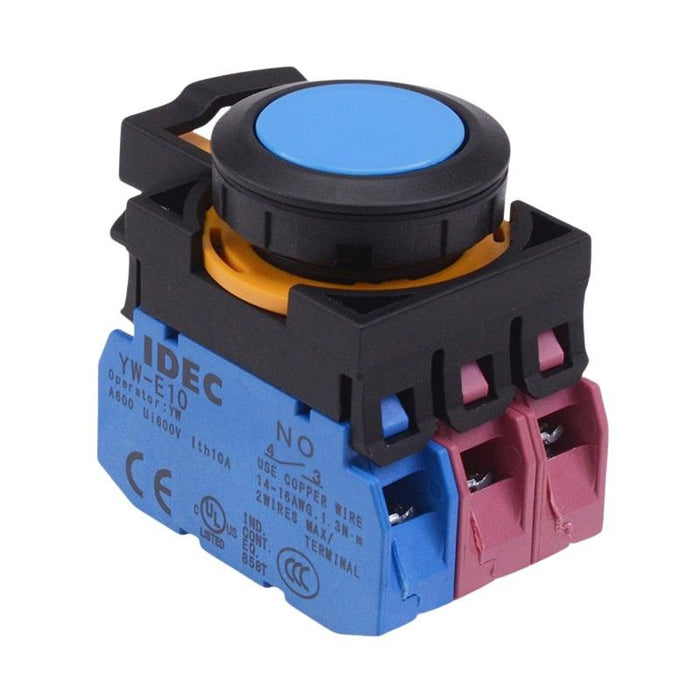 CW1B-A1E12S Blue Maintained Push Button Switch 1NO-2NC IP65 IDEC