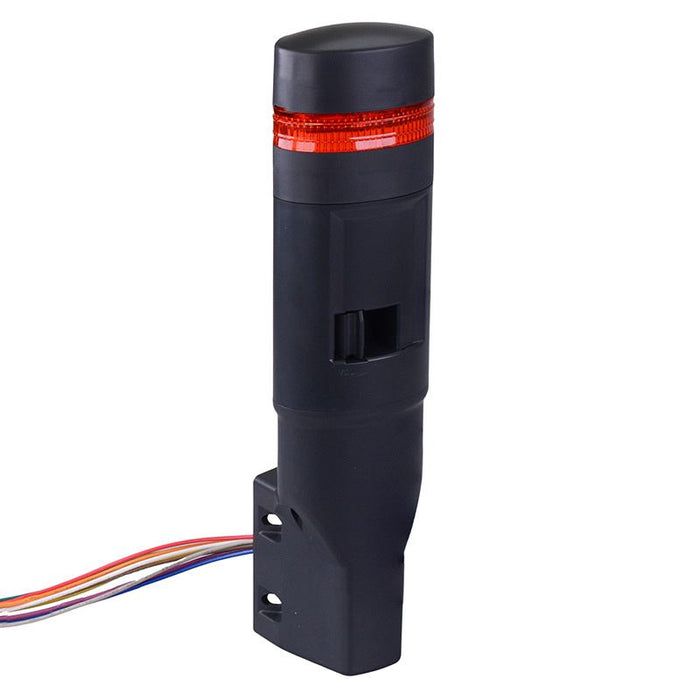 IDEC LD6A-1WZQB-R Red Stack Light LED Tower with Sounder & Flasher Wall Mount 24VAC/DC