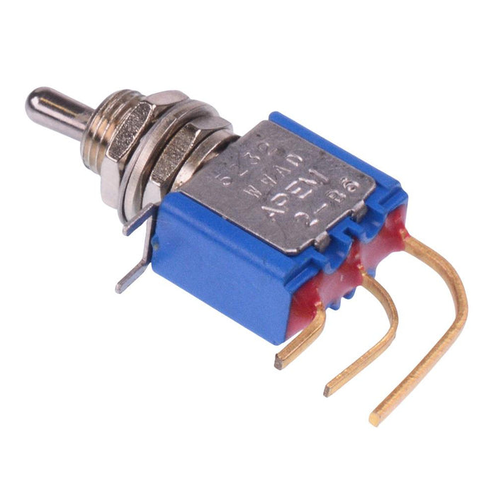 5232WWADB16X386 APEM On-(On) Momentary 6.35mm Miniature Toggle Switch SPDT 4A 30VDC