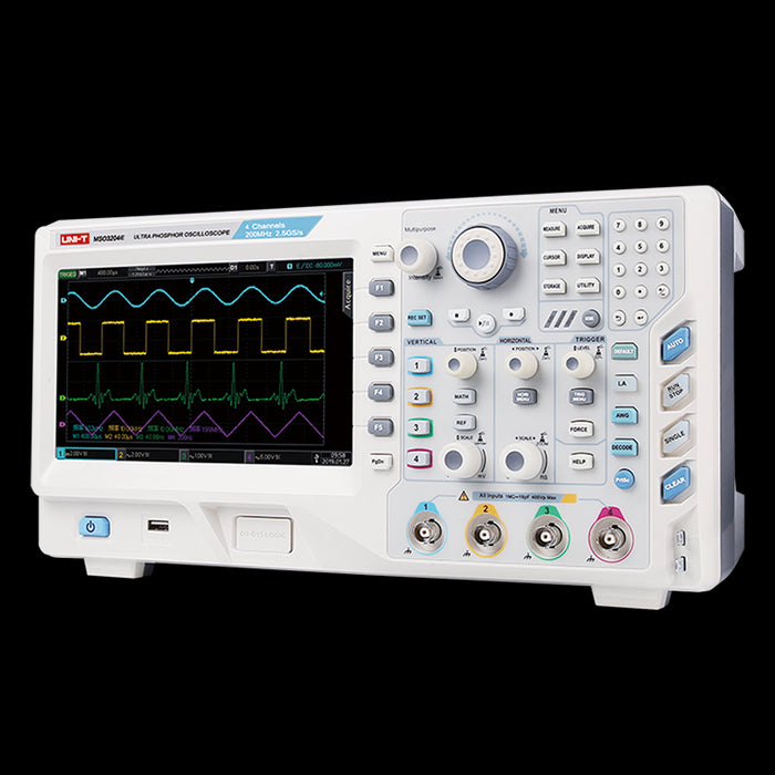 MSO3254E 4 Analog 16 Digital Channel Oscilloscope 250MHz Uni-T