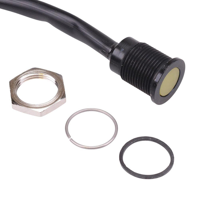 Q14F5BXXY12E-X0525 Yellow Flush 14mm 12VDC Panel Indicator IP67 APEM