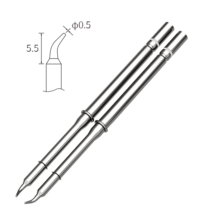 T210N-0.5IS 0.5mm Conical Tweezer Soldering Iron Tip ATTEN