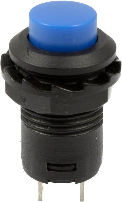 Blue Off(On) Momentary Round 12mm Switch SPST