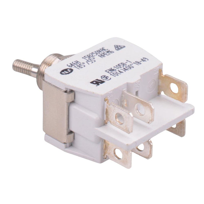 646H/2X2330 APEM On-On 12mm Toggle Switch DPDT 15A 250VAC