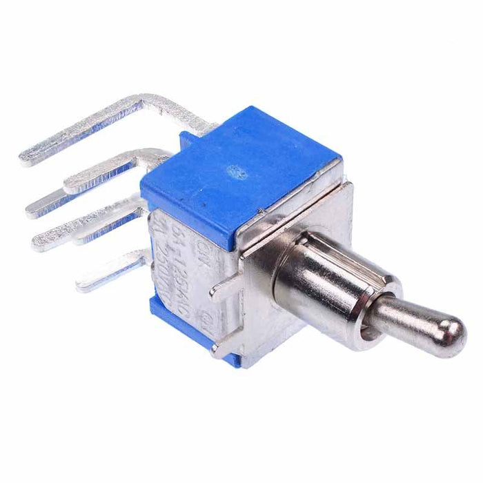 On-On Miniature Horizontal PCB Toggle Switch DPDT