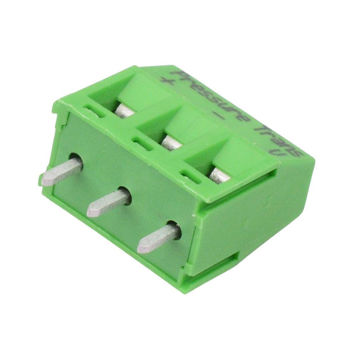 3-Way 5.00mm PCB Terminal Block Green 24A 250V