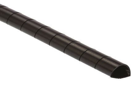 5-20mm Black Spiral Cable Binding Wrap 25M