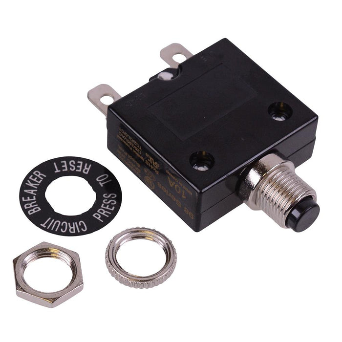 8A Panel Mount Thermal Circuit Breaker 250VAC / 50VDC