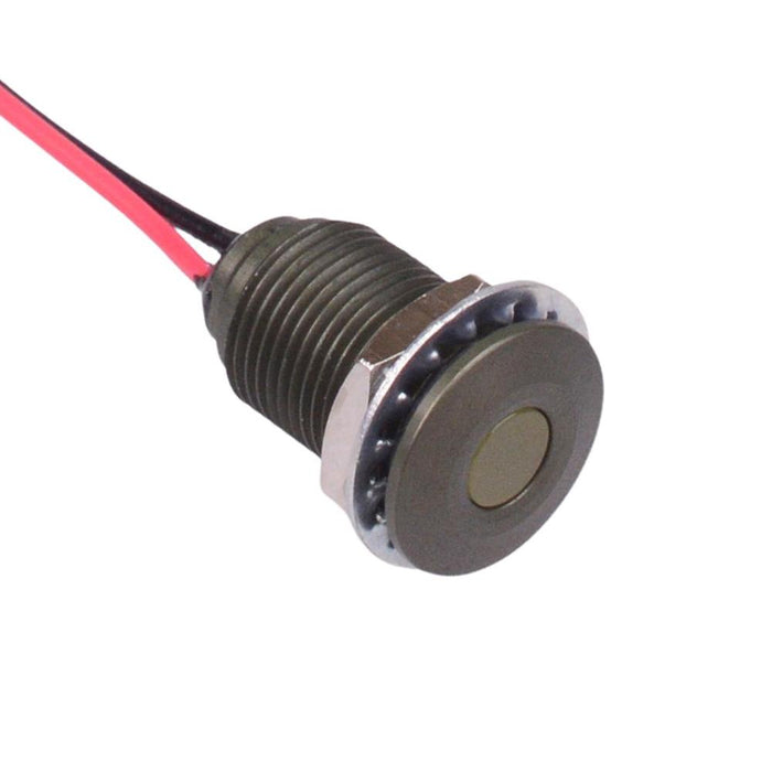 Q10F5AKXXY24E Yellow 10mm 24VDC LED Panel Indicator IP67 APEM