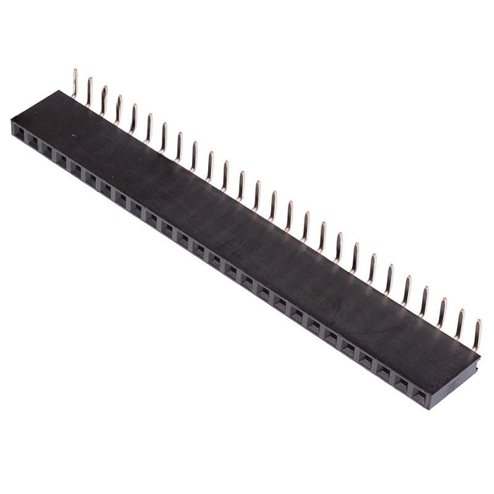 26-Way Single Row Right Angle PCB Socket 2.54mm