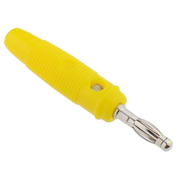 4mm Yellow Banana Plug 10A SCI R8-25A