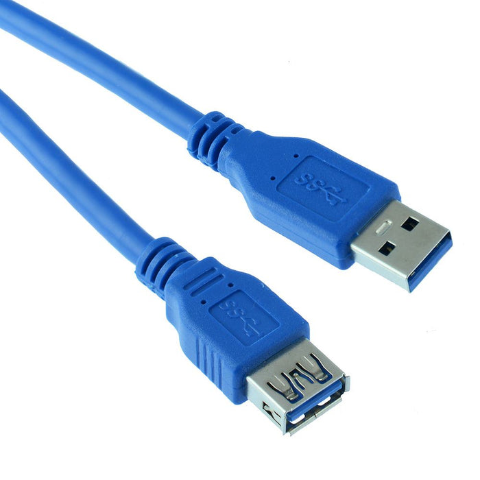 1m USB 3.0 Male to Female Extension Cable Lead