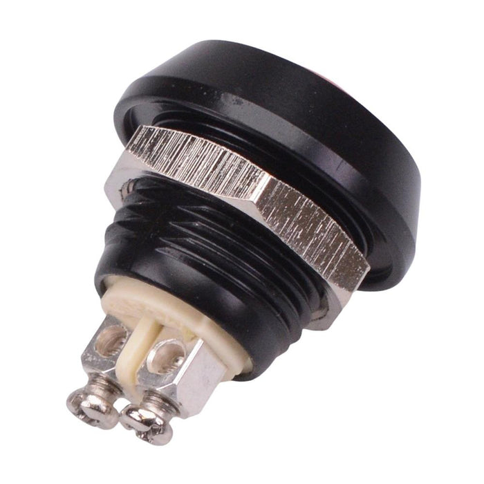 Orange Round Off-(On) Momentary 12mm Metal Push Button Switch Screw IP65 SPST