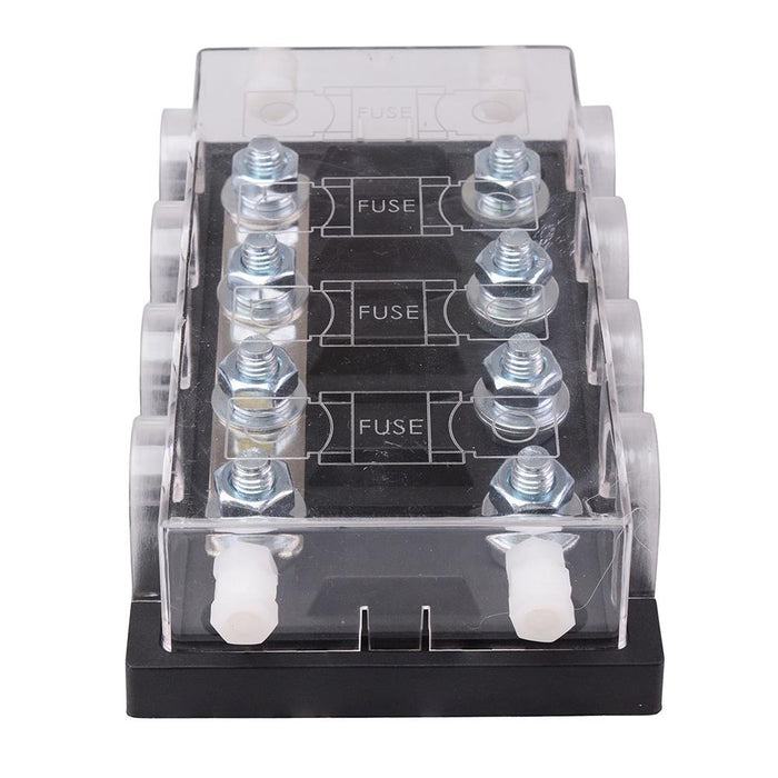 4 Way Mega Fuse Box Transparent Lid