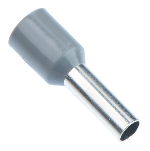 Grey 4mm Bootlace Ferrule - Pack of 100