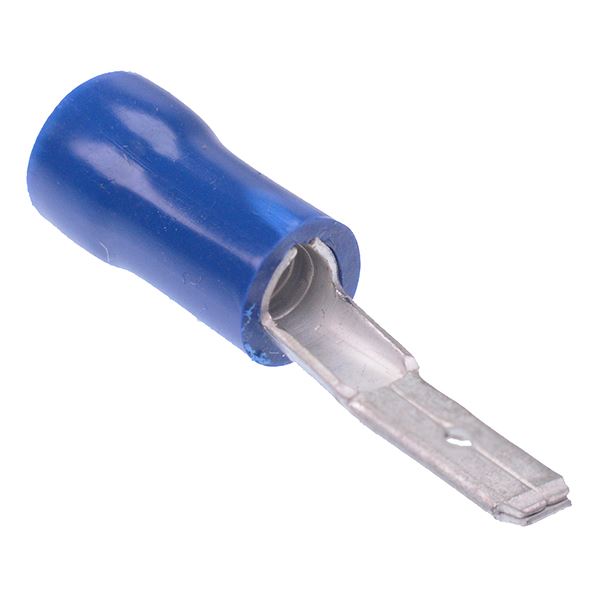 Blue 2.8mm Male Spade Crimp Connector (Pack of 100)