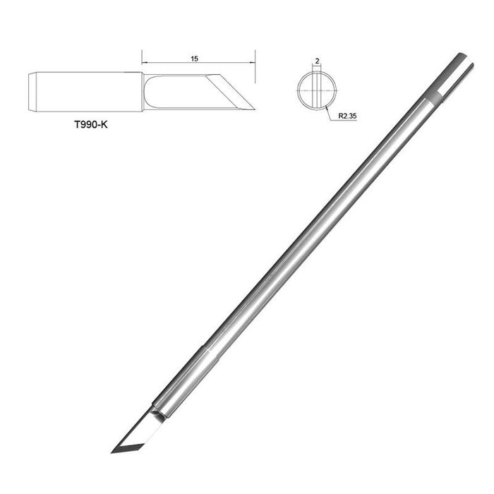 T990-K 2mm Knife Soldering Iron Tip ATTEN