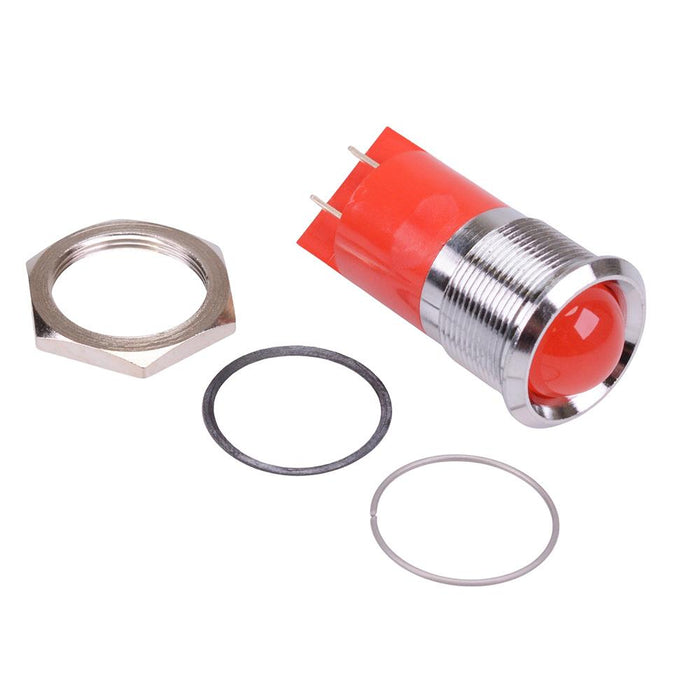Q22P1CXXR24AEDL Red Prominent 22mm 24V LED Panel Indicator IP67 APEM