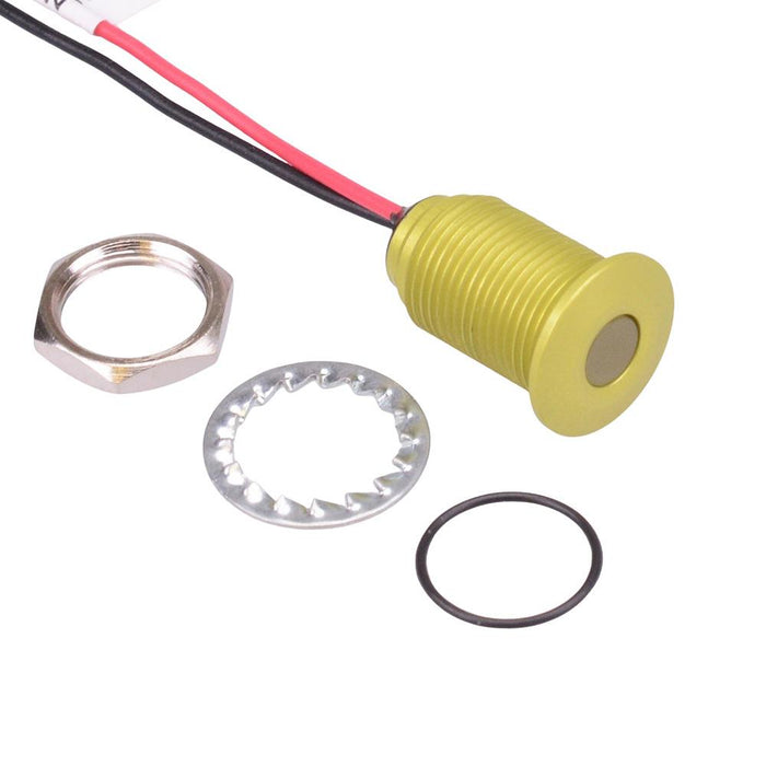 Q10F5AYXXHY24E Hyper Bright Yellow 10mm 24VDC LED Panel Indicator IP67 APEM
