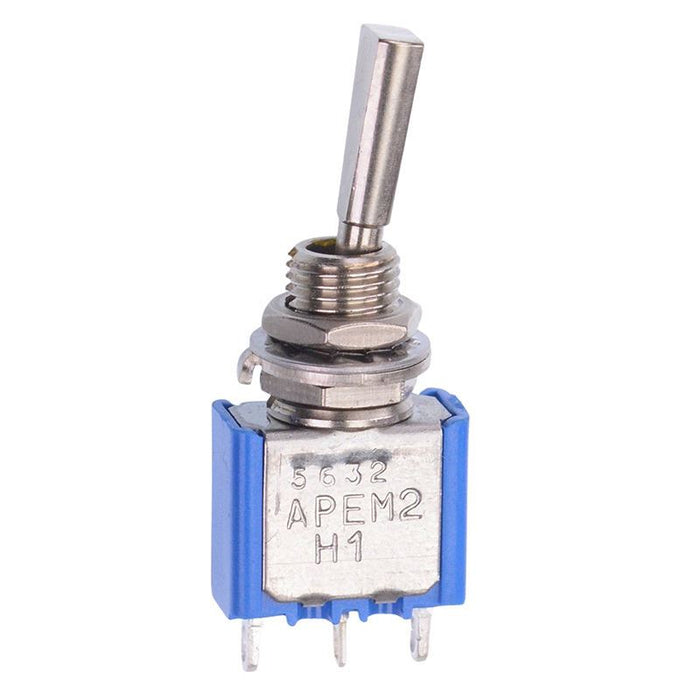 5632A9 APEM On-(On) Momentary 6.35mm Miniature Toggle Switch SPDT 4A 30VDC