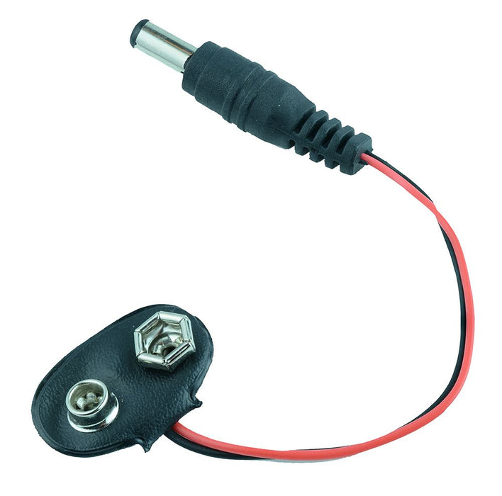 PP3 Battery Clip Connector to 2.1mm Plug