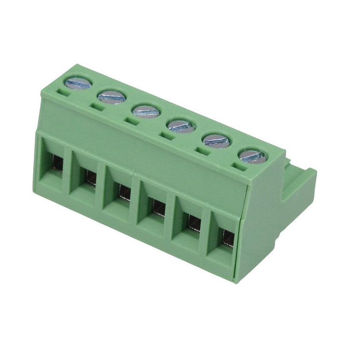 6-Way 5.00mm Right Angle Pluggable Terminal Block 15A 300V